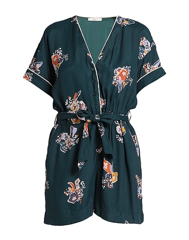 SESSUN Jumpsuits and Overalls Dark green 70% Viscose, 30% Silk