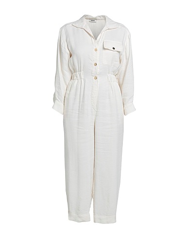 SANDRO Jumpsuits and Dungarees Ivory 69% Viscose, 25% Linen, 6% Cotton