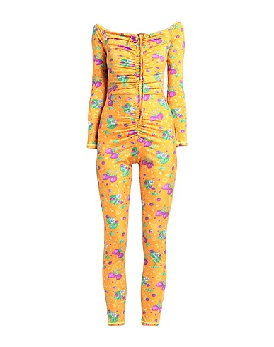 MSGM Jumpsuits and Dungarees Orange 73% Polyamide, 27% Elastane
