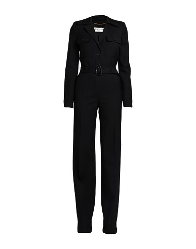 SAINT LAURENT Jumpsuits and Dungarees Black 100% Wool