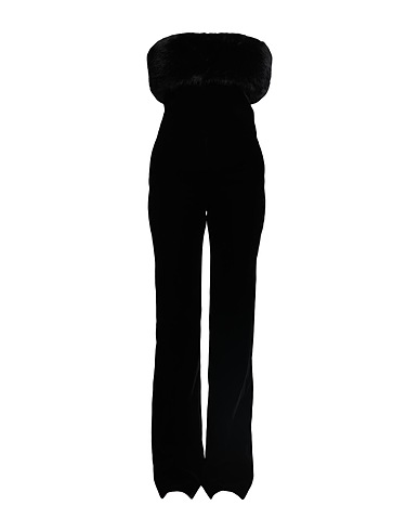 SAINT LAURENT Jumpsuits and Dungarees Black 65% Viscose, 35% Cupro, Polyester