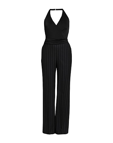 RALPH LAUREN COLLECTION Tute e Salopette Nero 96% Viscosa, 4% Elastan, Lana, Cachemire