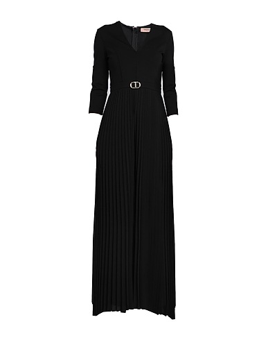 TWINSET Jumpsuits and Dungarees Black 100% Polyester, Viscose, Polyamide, Elastane