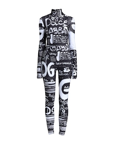 DOLCE&GABBANA Jumpsuits and Dungarees Charcoal 90% Polyester, 10% Elastane