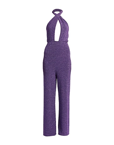 VANESSA SCOTT Tute e Salopette Viola 70% Nylon, 25% Fibra di metallo, 5% Elastan