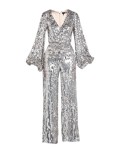 ROTATE BIRGER CHRISTENSEN Jumpsuits and Dungarees Silver 100% Recycled polyester