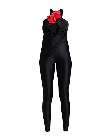 SAINT LAURENT Jumpsuits NERO 80% Polyamid, 20% Elastan