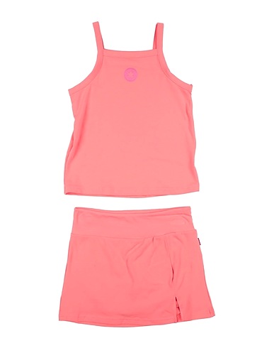 CONVERSE Kids’ co-ord CHUCK PATCH TANK & SCOOTER SET
 Salmon pink 95% Cotton, 5% Elastane