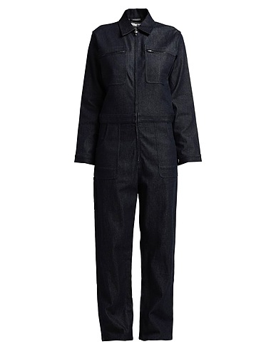 A_PLAN_APPLICATION Denim dungaree Black 100% Cotton