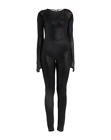 PATRIZIA PEPE Jumpsuits and Dungarees Black 95% Polyester, 5% Elastane, Glass
