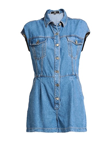 ELISABETTA FRANCHI Denim overall Blue 100% Lyocell