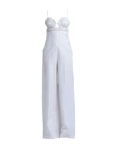 STELLA McCARTNEY Jumpsuits and Dungarees White 49% Linen, 40% Cotton, 11% Polyamide, Acetate, Silk