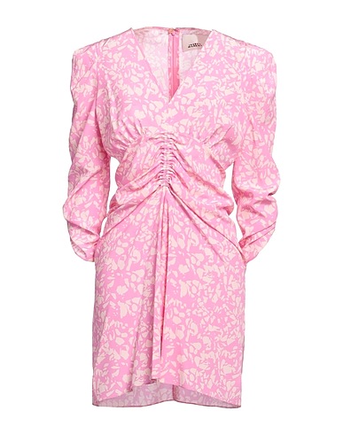 ISABEL MARANT Short dress Pink 91% Silk, 9% Elastane