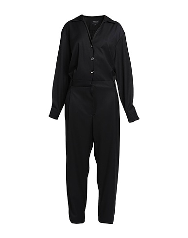 ALESSIA SANTI Jumpsuits and Dungarees Black 64% Polyester, 33% Viscose, 3% Elastane