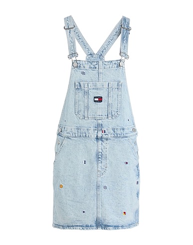 TOMMY JEANS Salopette en jean Bleu 98% Coton recyclé post-consommation, 2% Élasthanne recyclé