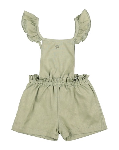 TOCOTO VINTAGE Kids’ dungarees VERDE SALVIA 55% Linen, 45% Cotton