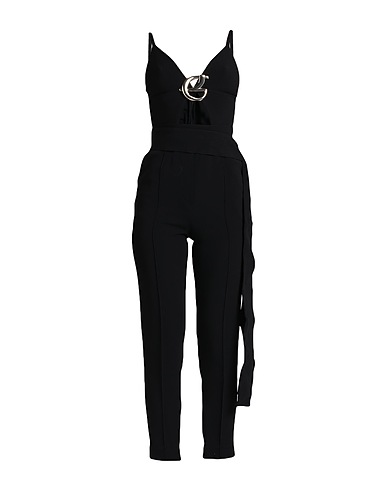 ELIE SAAB Jumpsuits and Overalls Black 37% Viscose, 35% Acetate, 25% Silk, 3% Elastane