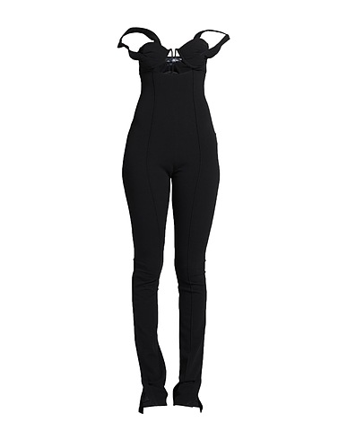 JACQUEMUS Jumpsuits and Dungarees Black 86% Virgin Wool, 9% Polyamide, 5% Elastane