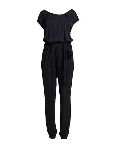 LIU •JO Jumpsuits and Dungarees Black 95% Viscose, 5% Elastane