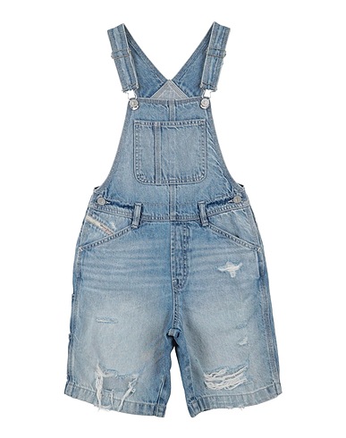 DIESEL Salopette Bambini Blu 100% Cotone
