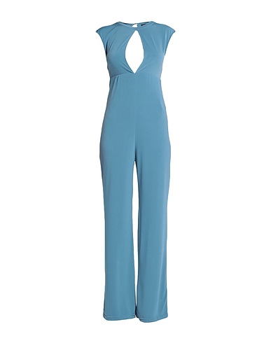 ANGELA MELE MILANO Jumpsuits and Overalls Pastel blue 50% Viscose, 45% Polyester, 5% Elastane