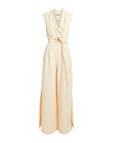 TWINSET Jumpsuits and Overalls Ivory 83% Viscose, 17% Linen
