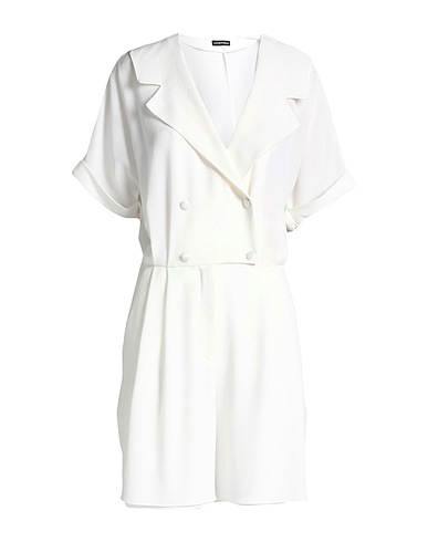 EMPORIO ARMANI Jumpsuits and Dungarees White 95% Polyester, 5% Elastane