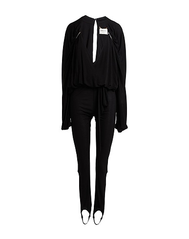 SAINT LAURENT Jumpsuits and Dungarees Black 100% Viscose, Glass