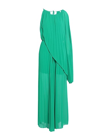 SOUVENIR Jumpsuits and Dungarees Emerald green 100% Polyester, Viscose, Elastane