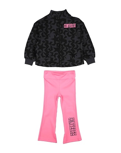 CONVERSE Sportanzug PRINTED JKT & LEGGING SET
 Braungrau 60% Baumwolle, 40% Polyester, Elastan