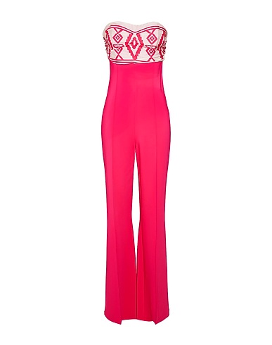 ELISABETTA FRANCHI Jumpsuits and Overalls Fuchsia 96% Viscose, 4% Elastane, Polyester