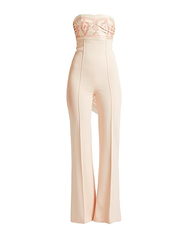 ELISABETTA FRANCHI Jumpsuits and Dungarees Light pink 96% Viscose, 4% Elastane, Polyester