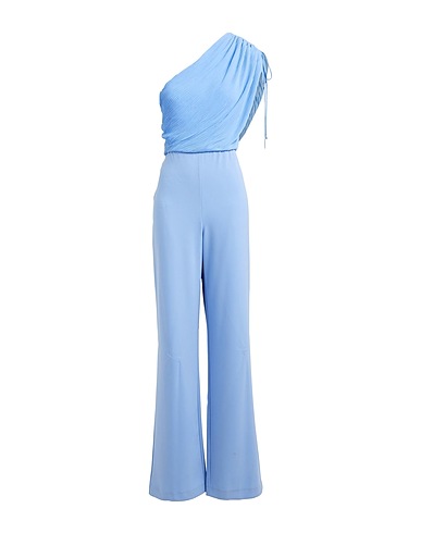 PATRIZIA PEPE Jumpsuits and Overalls Light blue 89% Polyester, 11% Elastane
