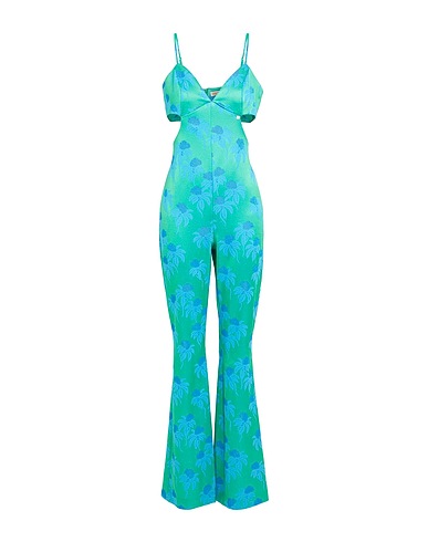 KOCCA Jumpsuits and Overalls Green 42% Polyester, 41% Viscose, 8% Metallic fiber, 7% Polyamide, 2% Elastane