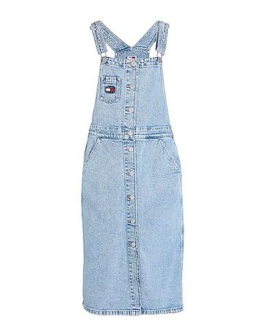 TOMMY JEANS Denim dungaree Blue 99% Cotton, 1% Elastane