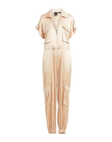 PINKO Overalls & Latzhosen Beige 56% Viskose, 41% Ramie, 3% Elastan