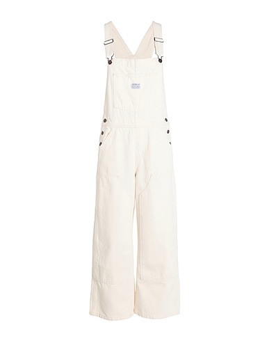 LEVI'S Jeans-Overalls BAGGY HW OVRL WORK NEUTRALS
 Elfenbein 100% Baumwolle