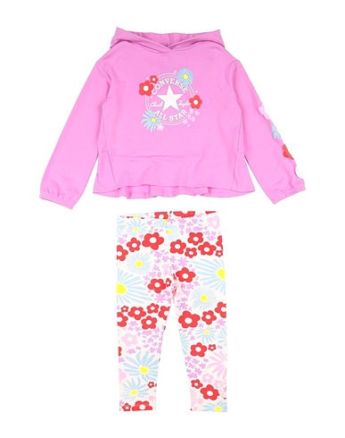 CONVERSE Sportanzug CNVG FLUTTER HOODIE & LEGGING
 Malve 62% Polyester, 34% Viskose, 4% Elastan, Baumwolle