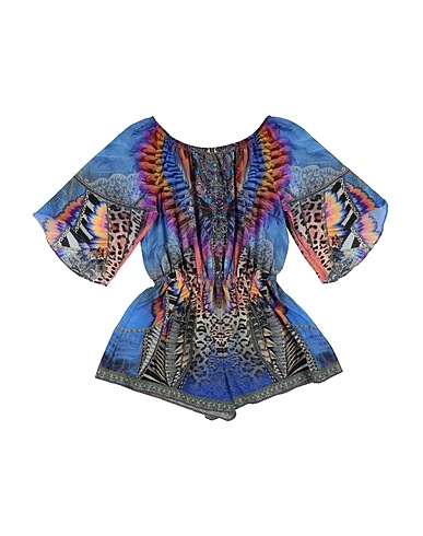 CAMILLA Tute, salopette e completi Blu 80% Cotone, 20% Seta