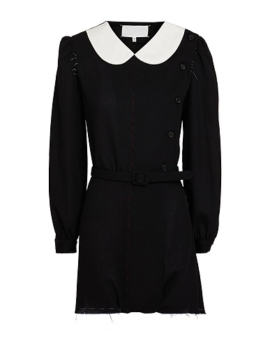 MAISON MARGIELA Jumpsuits and Dungarees Black 100% Virgin Wool, Cotton