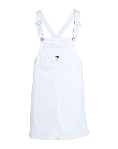 TOMMY JEANS Denim overall White 99% Cotton, 1% Elastane