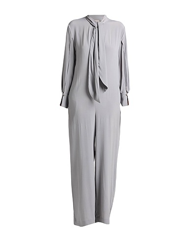 SEMICOUTURE Tute e Salopette Grigio 65% Acetato, 35% Seta