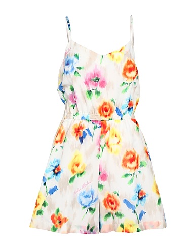 BOUTIQUE MOSCHINO Jumpsuits and Overalls White 65% Cotton, 35% Silk