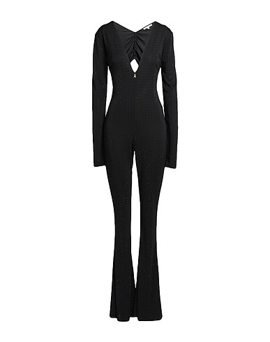 PATRIZIA PEPE Jumpsuits and Dungarees Black 100% Polyester, Glass