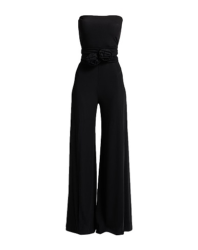 CHIARA BONI LA PETITE ROBE Jumpsuit NERO 78% Viscose, 14% Polyamide, 8% Elastane