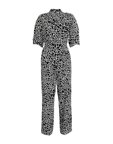 KARL LAGERFELD Jumpsuits and Dungarees PRINTED JUMPSUIT
 Black 100% Viscose
