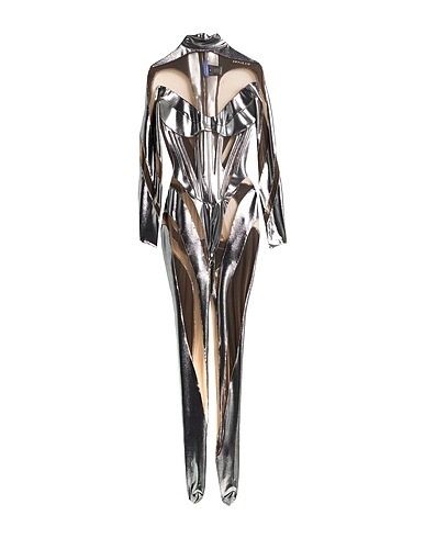 MUGLER Tute e Salopette Argento 78% Poliammide, 22% Elastan