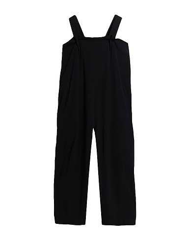 Y'S YOHJI YAMAMOTO Overalls Black 58% Wool, 41% Rayon, 1% Polyurethane