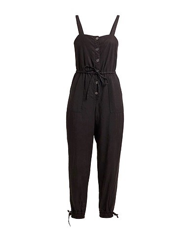 ALICE + OLIVIA Jumpsuits and Dungarees Black 65% Lyocell, 21% Linen, 14% Cotton