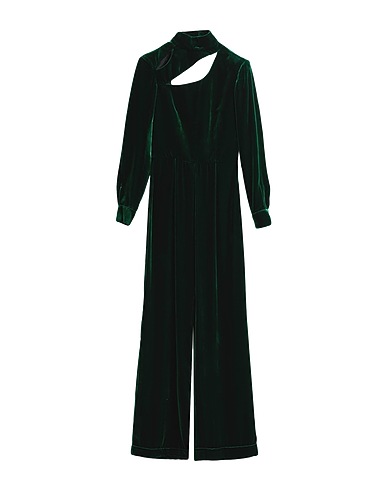 RAQUEL DINIZ Jumpsuits and Dungarees Green 82% Viscose, 18% Silk